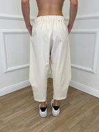 Pantalone Balloon Punto Milano 9516 Panna