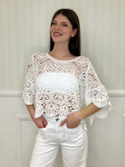 Maglia Crochet Scatoletta 28016 Bianco - Bazar Abbigliamento