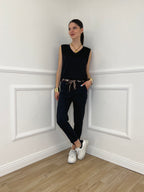 Pantalone Cotone Fusciacca 1508 Blu