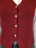 5013 Bordeaux Knitted Vest