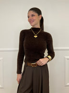 Maglia Fluffy Lupetto 8881 Moro