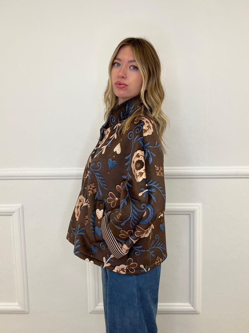 Giacca Suzani Neoprene 2991 Marrone