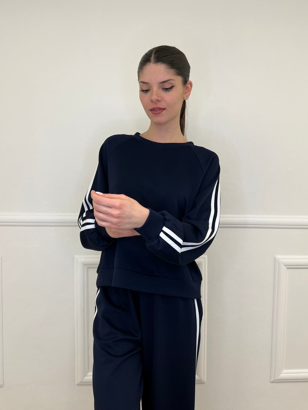 Tuta Bande Girocollo 88426 Blu