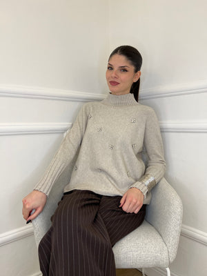 Maglia Cristalli 6026 Ecru