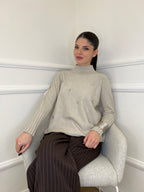 Maglia Cristalli 6026 Ecru