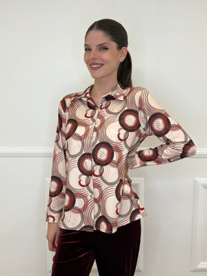 Camicia Jersey Fantasia 23001 Mattone