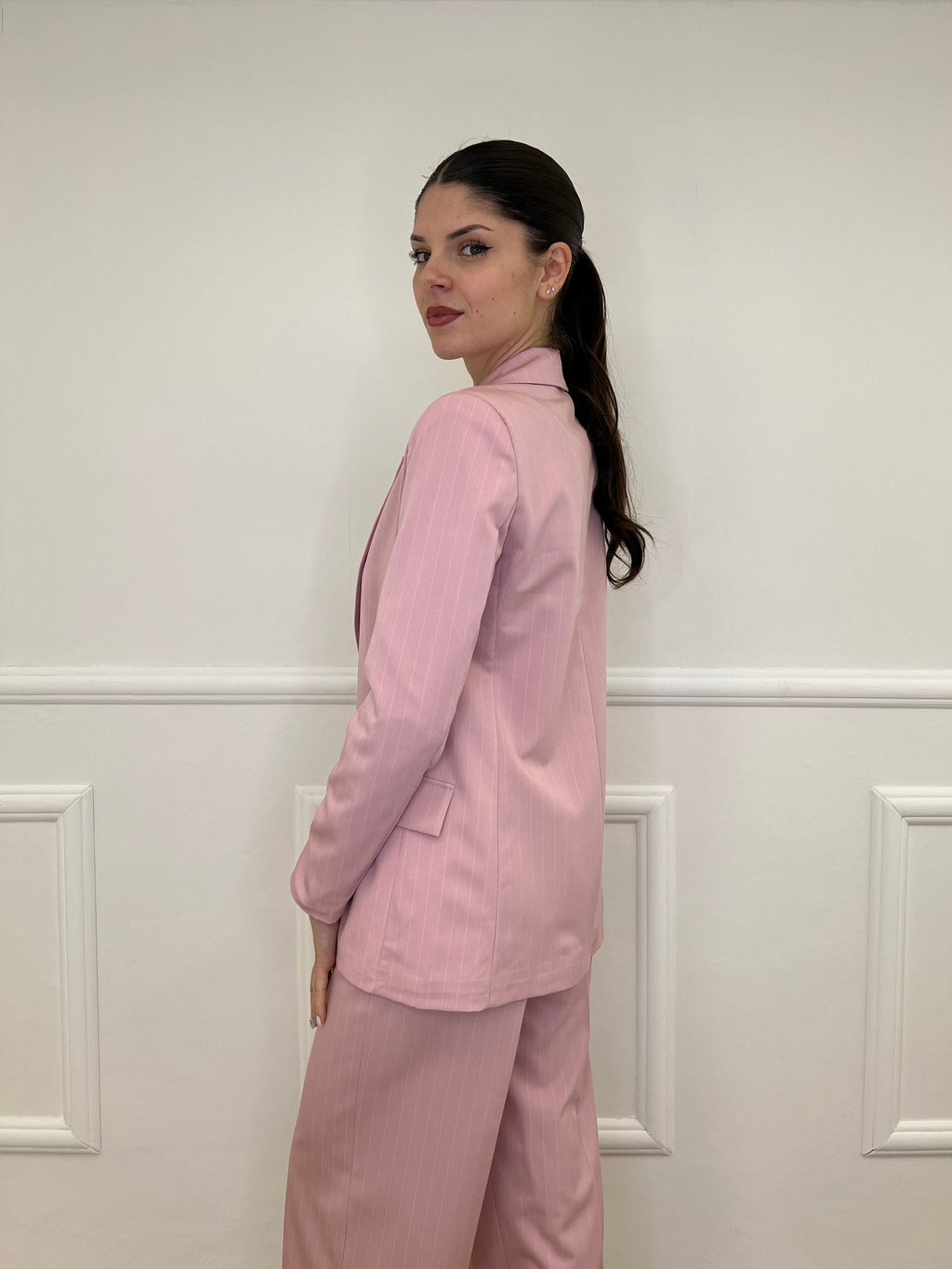 Tailleur Gessato G27636 Rosa