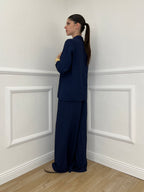 Tailleur In Lino e Tencel 26301 Blu