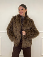 Kalgan AG002 Taupe Fur Coat