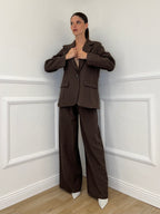 Tailleur Micro Borchie L5181 Caffè - Bazar Abbigliamento