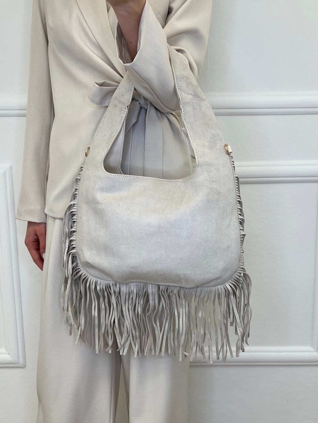 Borsa Hobo Con Frange 1715