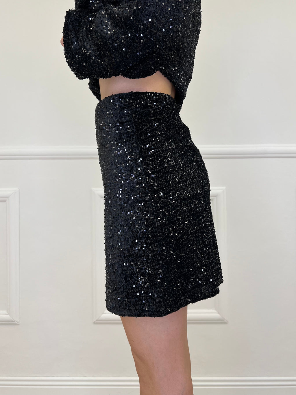 Gonna Paillettes 6081 Nero