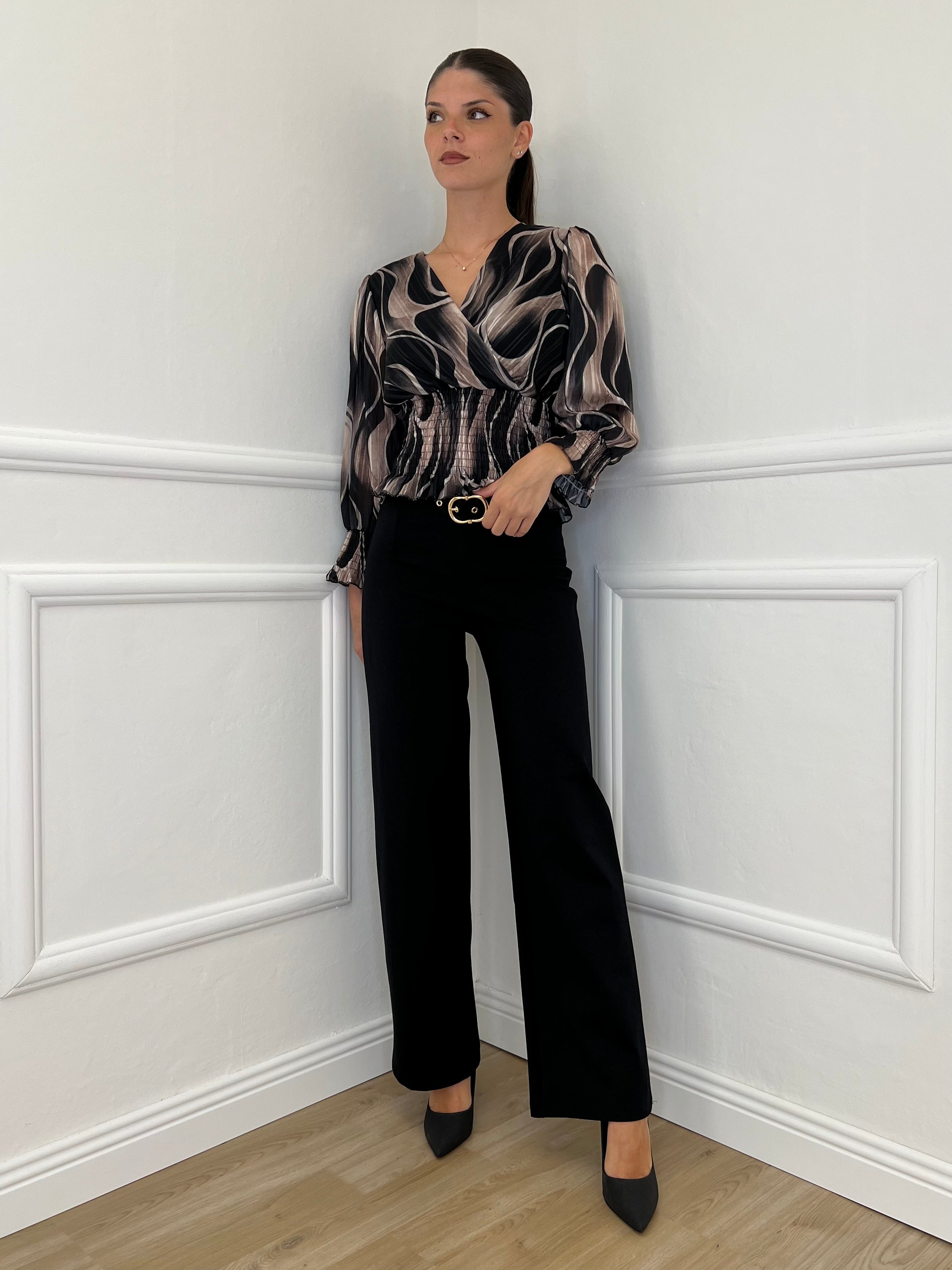 Pantalone Straight 580 Nero - Bazar Abbigliamento