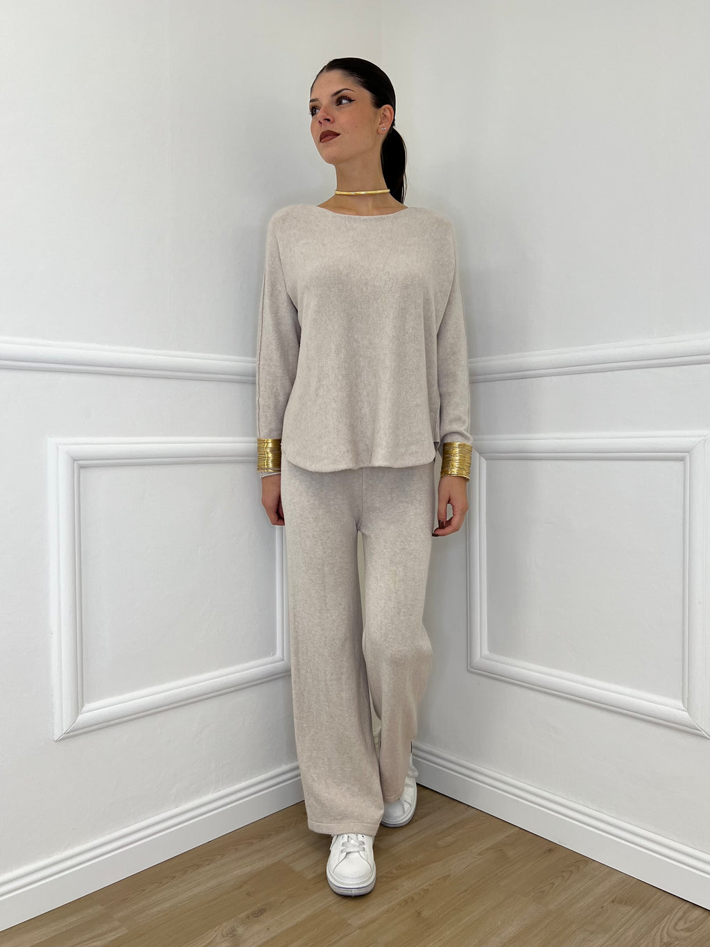 Completo Girocollo 24043 Ecru