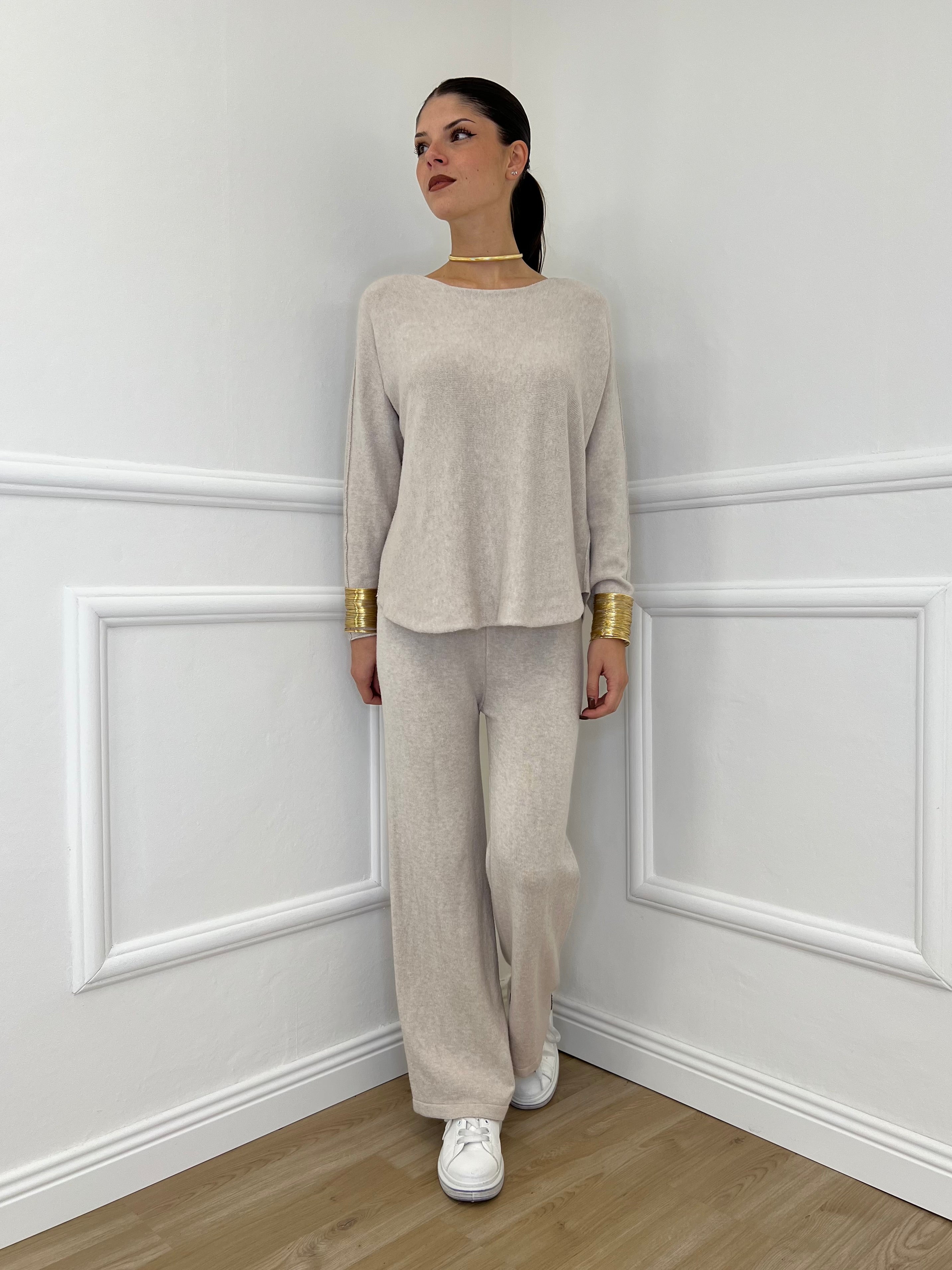 Completo Girocollo 24043 Ecru