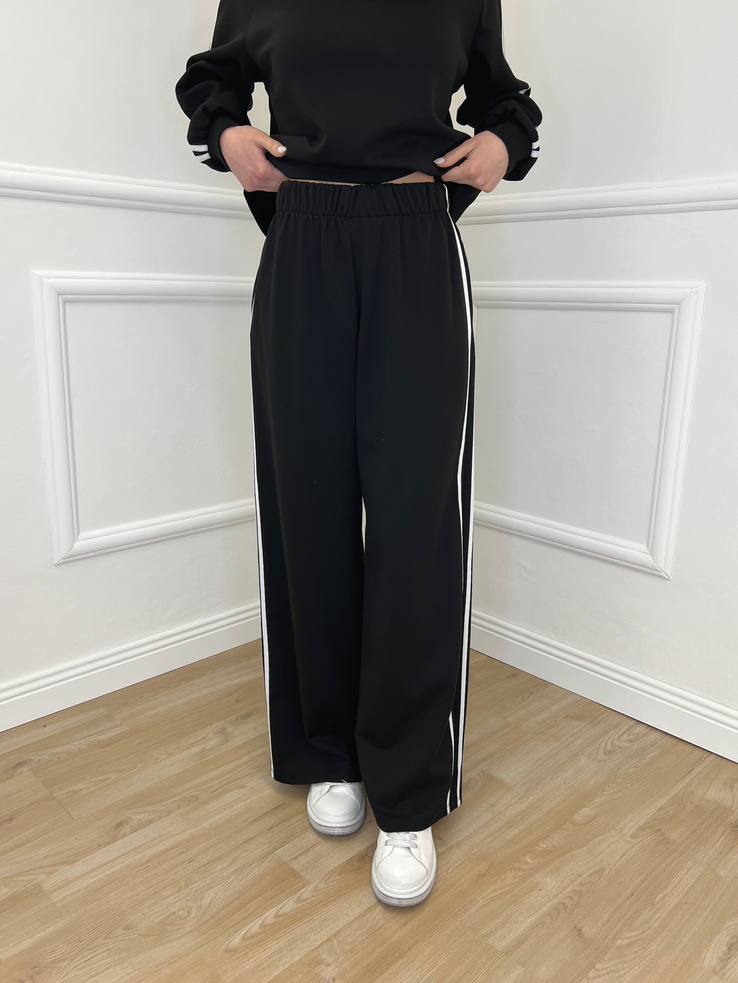 Tuta Bande Girocollo 88426 Nero