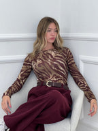 Maglia Ultralight con Cashmere Zebra a Barchetta