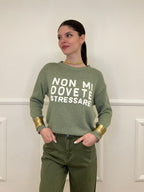 Maglia "Non Mi Dovete Stressare" 3695 Verde Mela