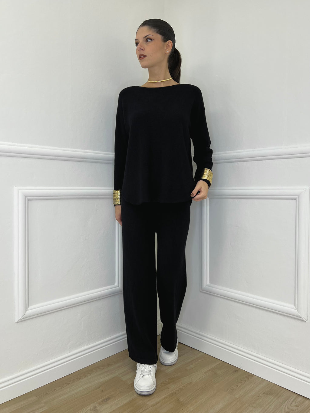 Completo Girocollo 24043 Nero