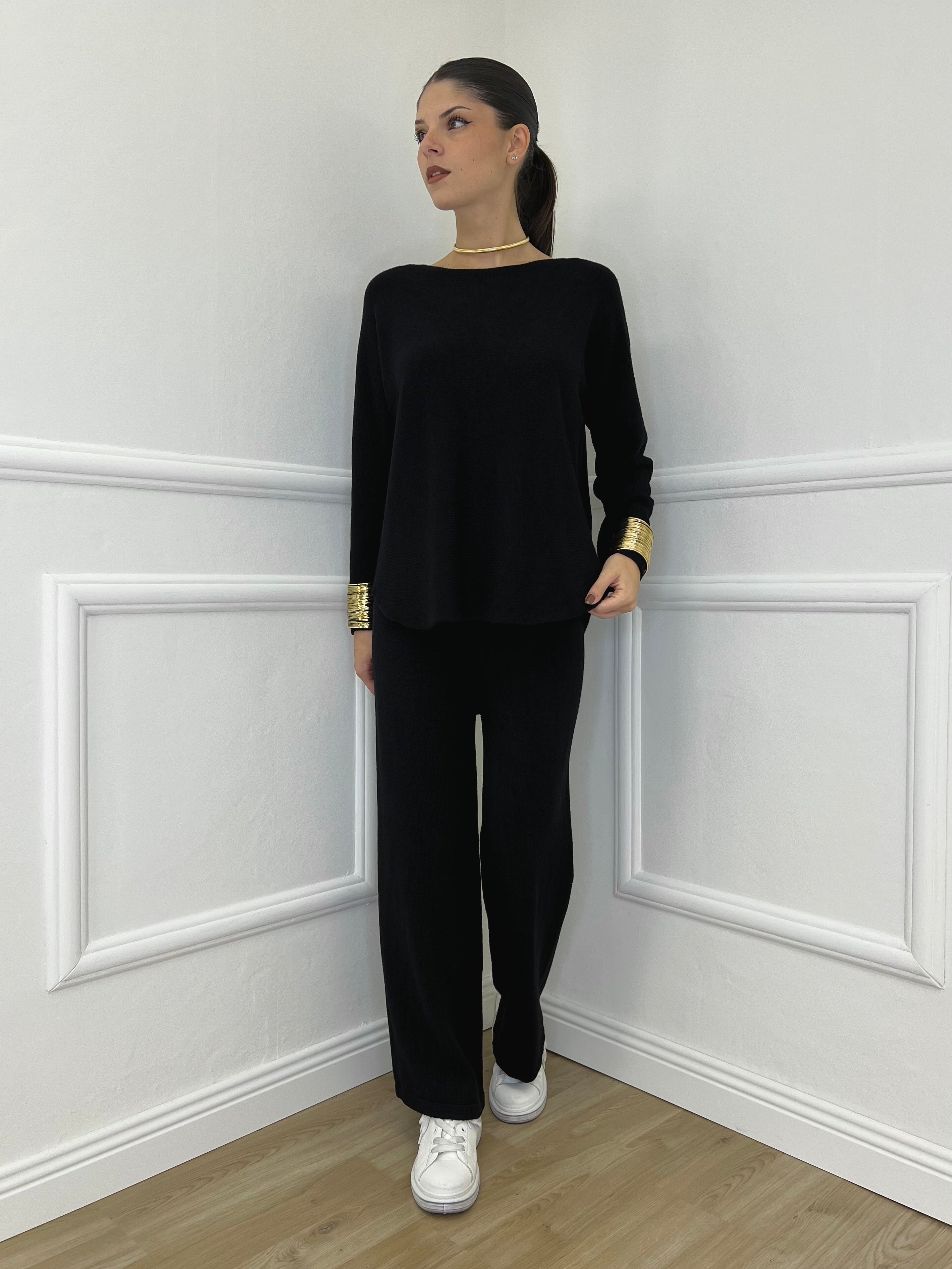 Completo Girocollo 24043 Nero