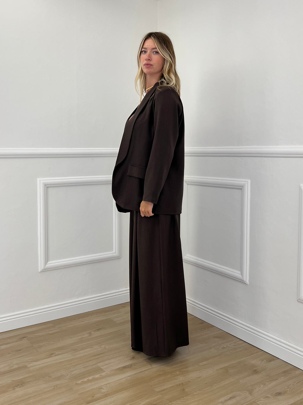 Blazer Over Sciallato 25433 Marrone