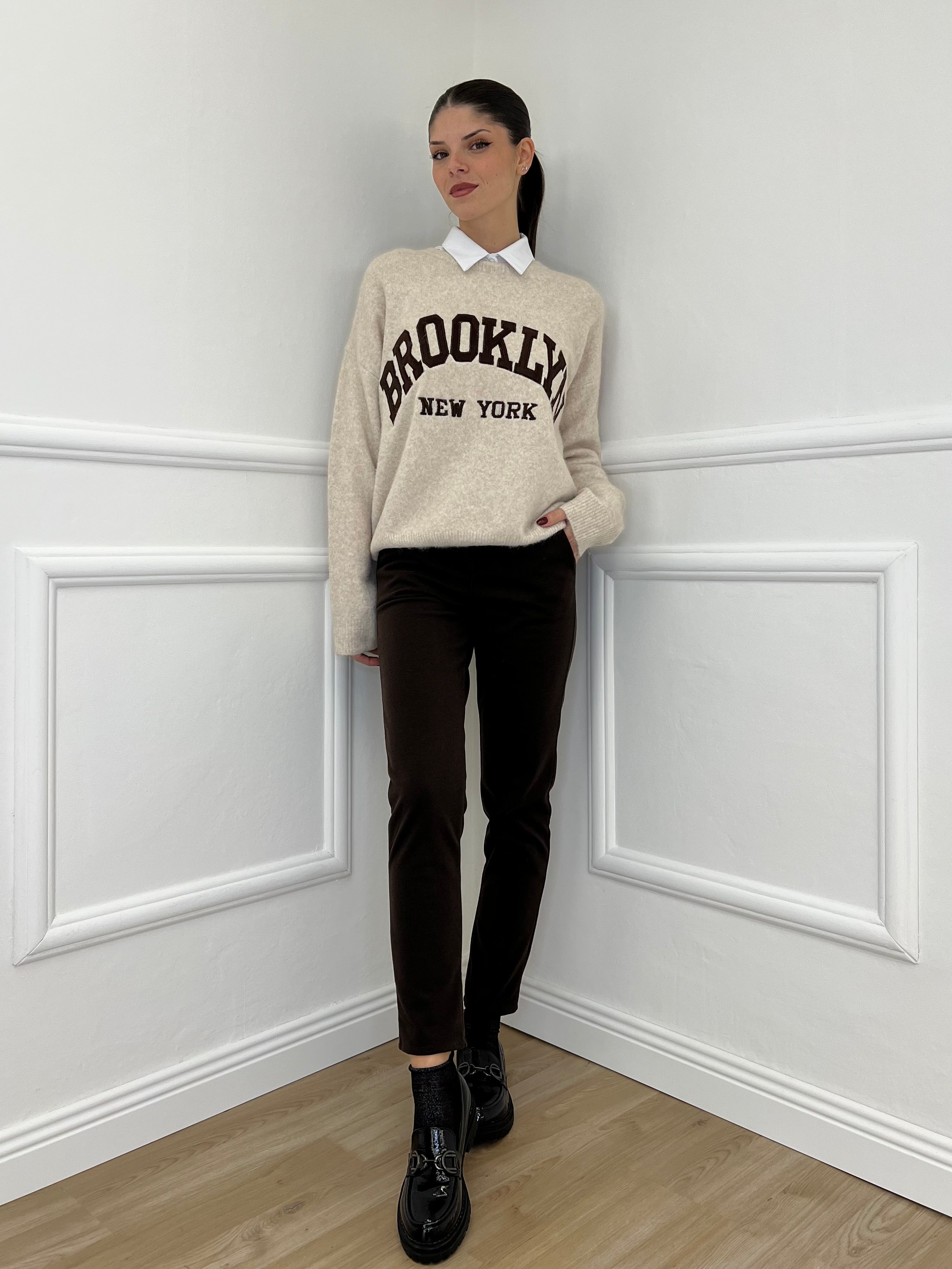 Pantalone Flanella 577 Moro