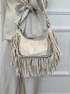 Borsa Hobo con Borchie e Frange 90515