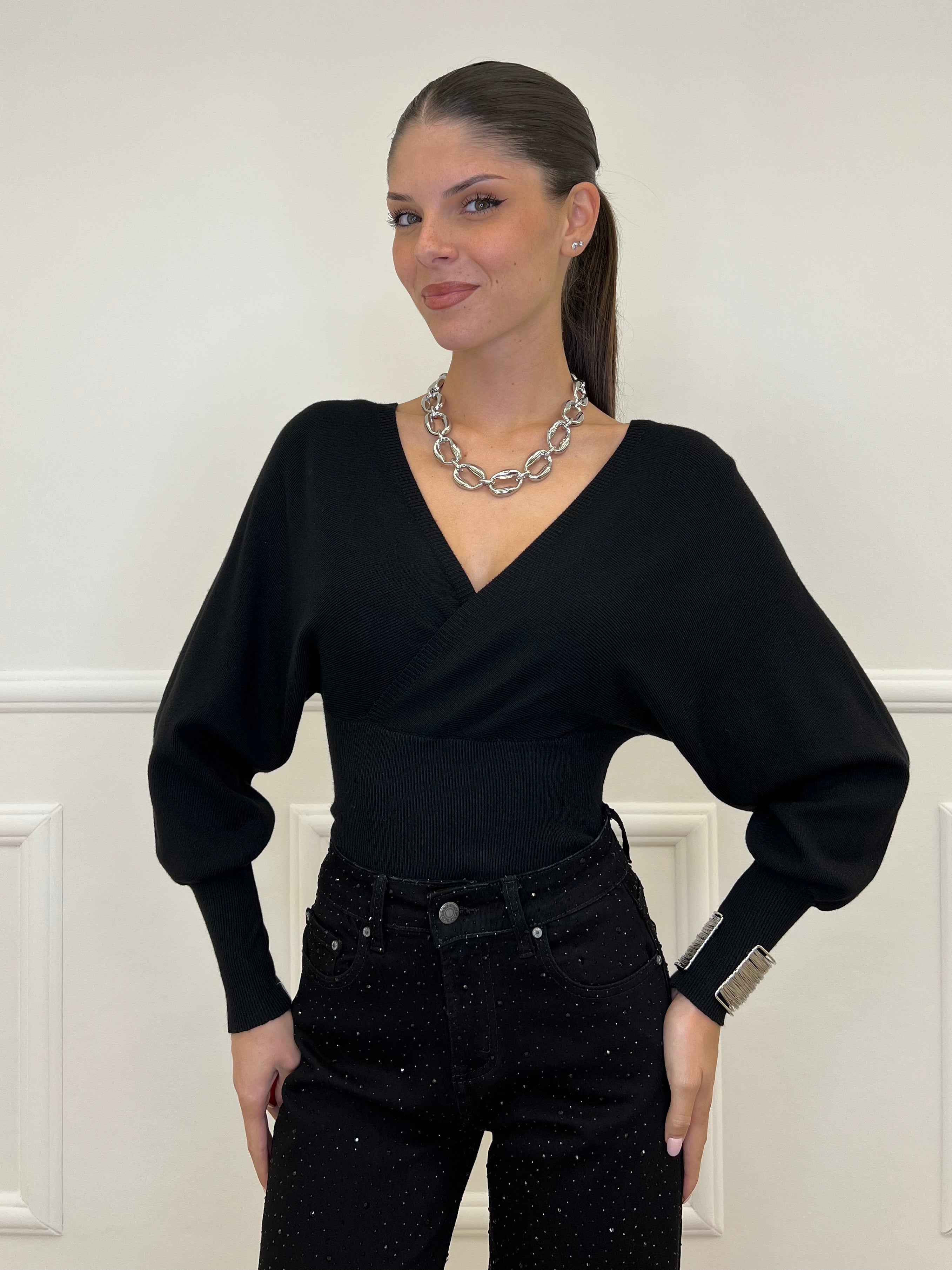 Maglia Incrocio 1183 Nero