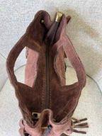 Borsa Vera Pelle Frange Manico VPF004