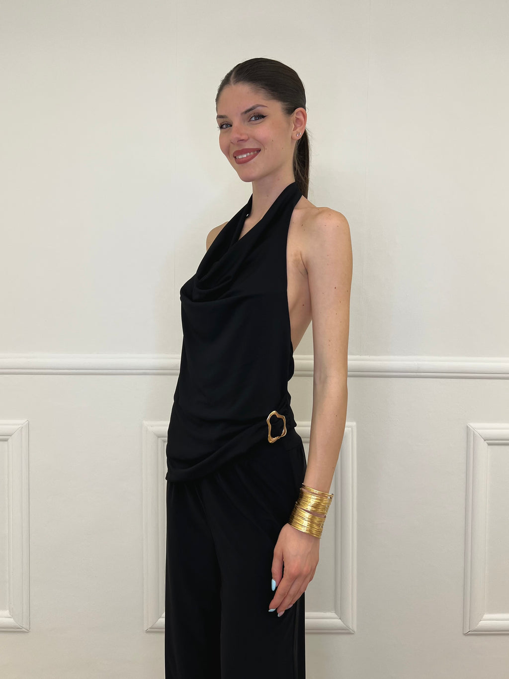 Top Scollo Marilyn 2670 Nero