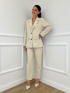 Giacca Corduroy 25790 Panna - Bazar Abbigliamento