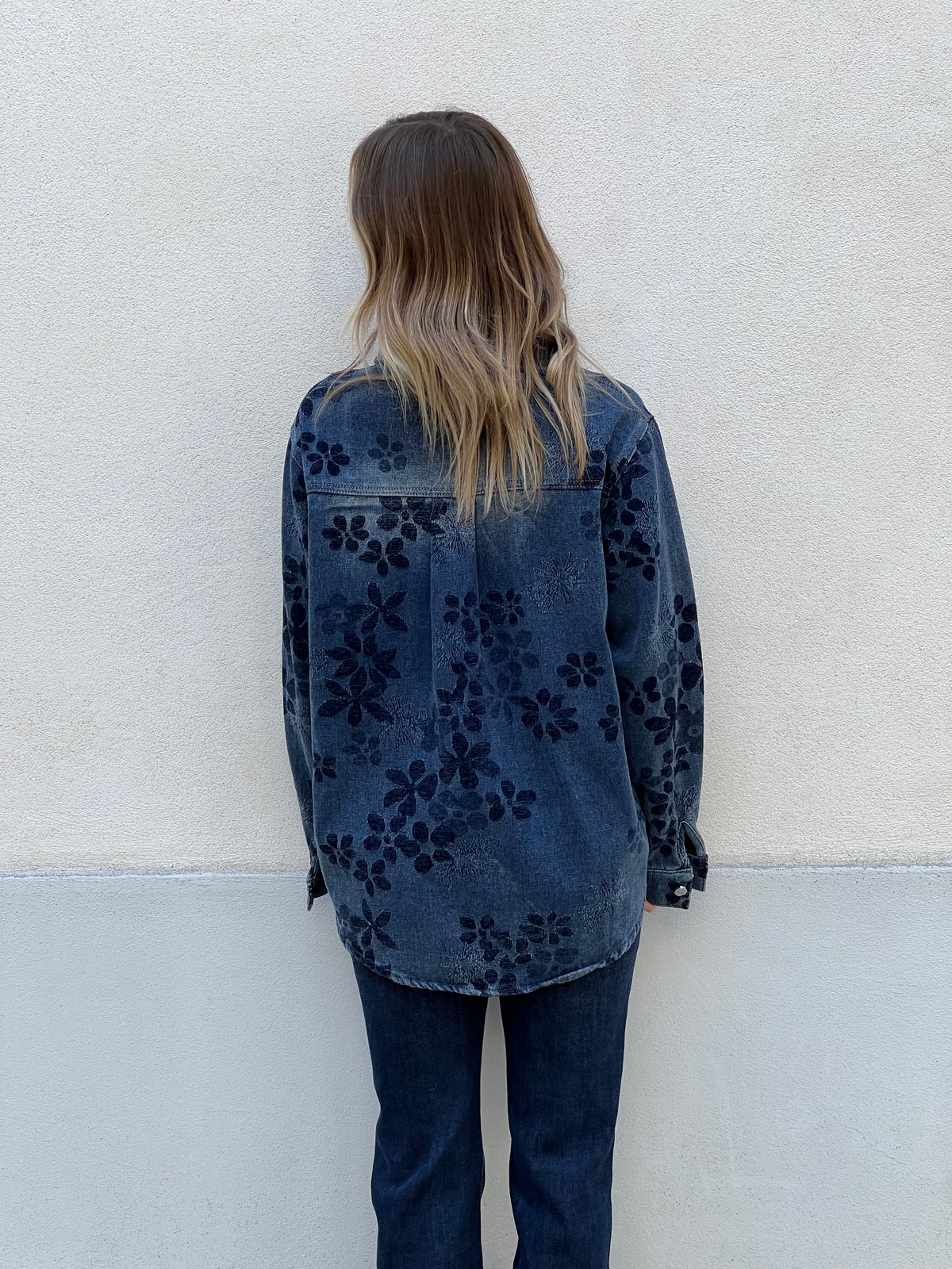 Giacca Camicia in Denim Devorè 3110