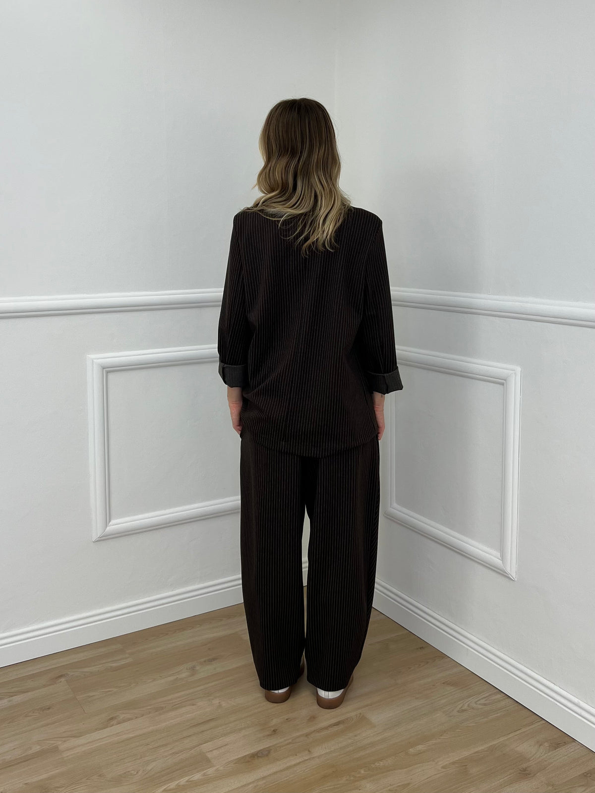 Giacca Gessata PM 5960 Marrone