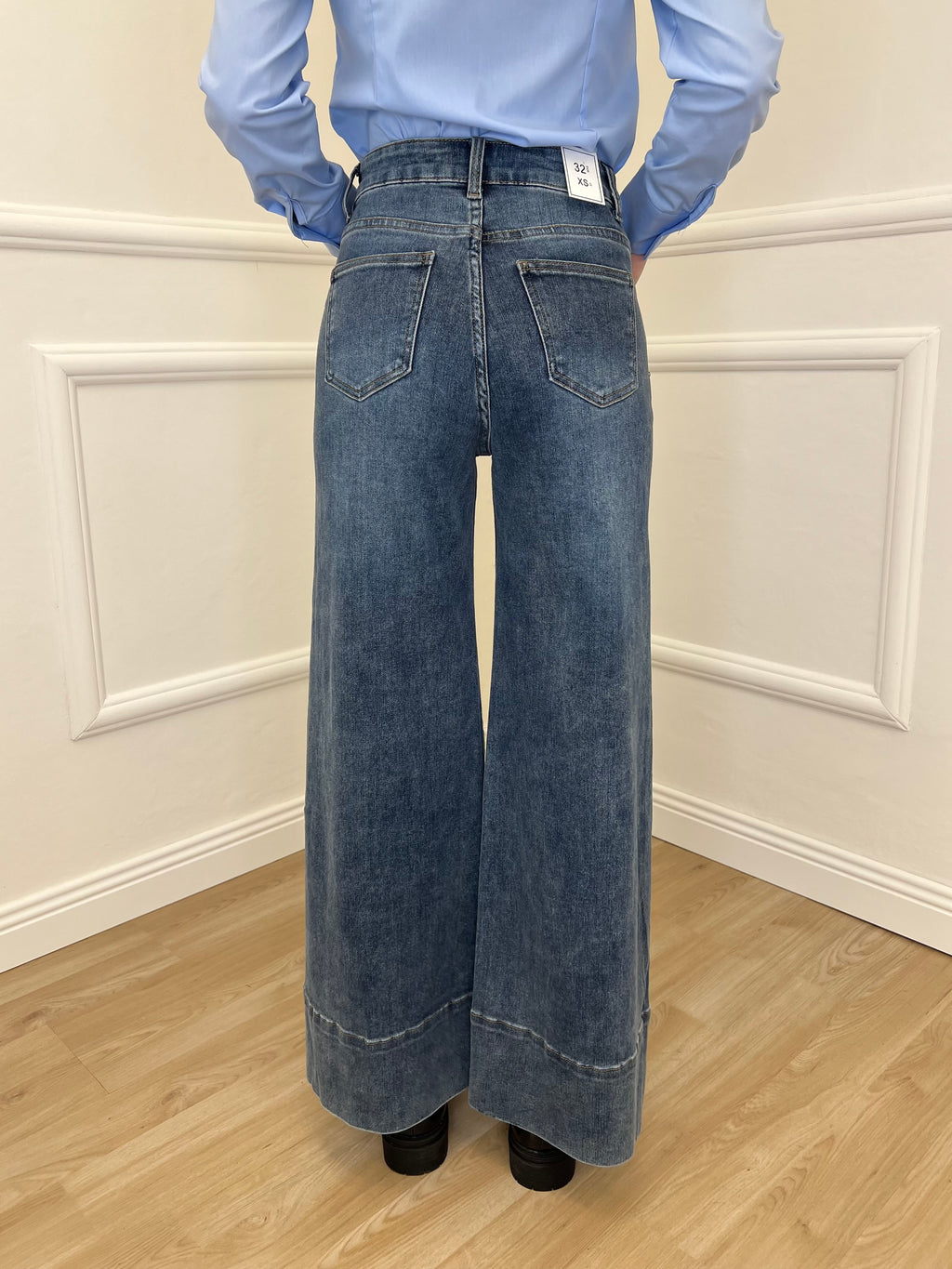 Jeans Wide Leg Orlo P281-1