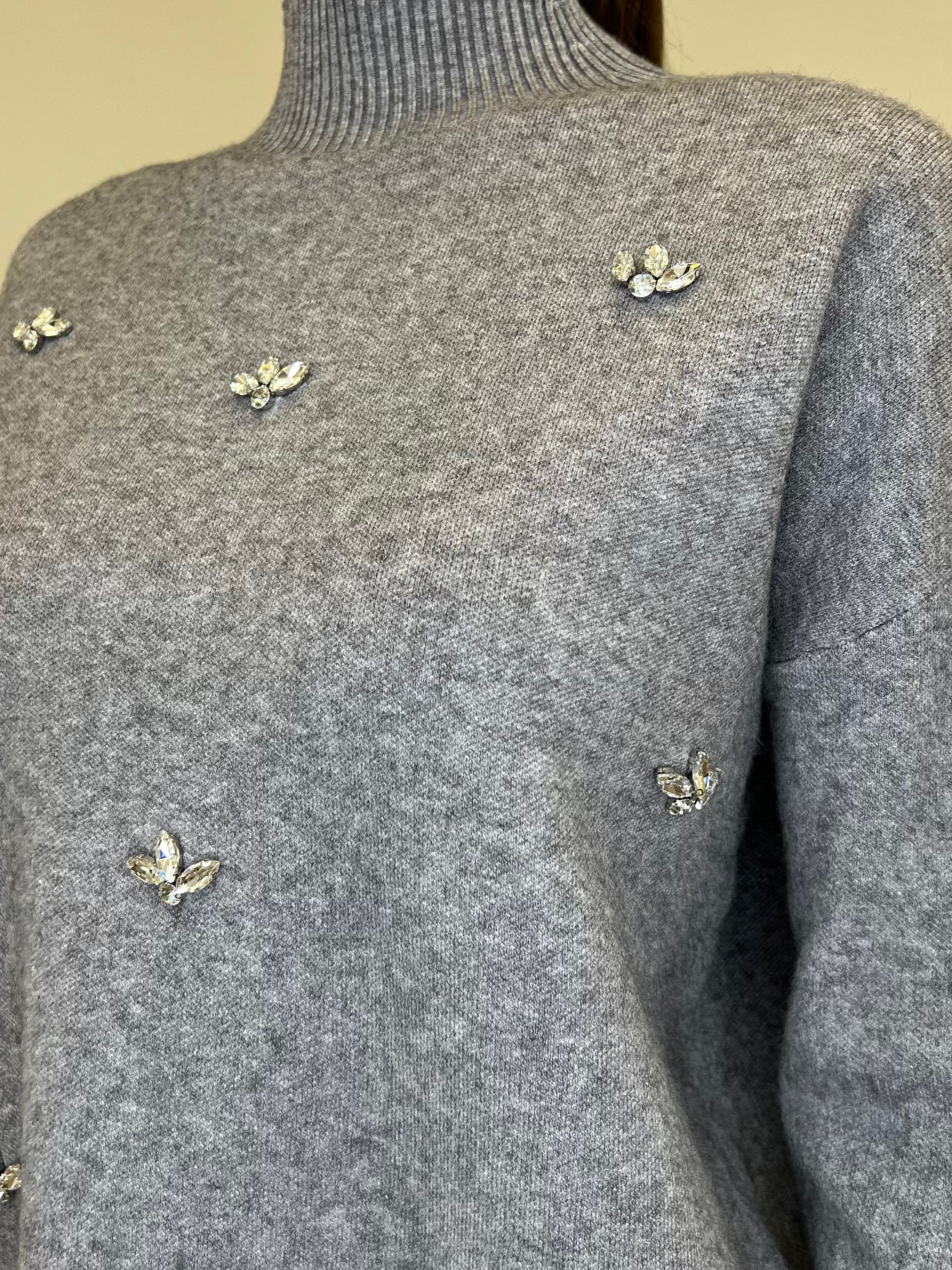 Lupetto Cristalli 28137 Grigio