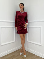 Abito Velour 2704 Bordeaux