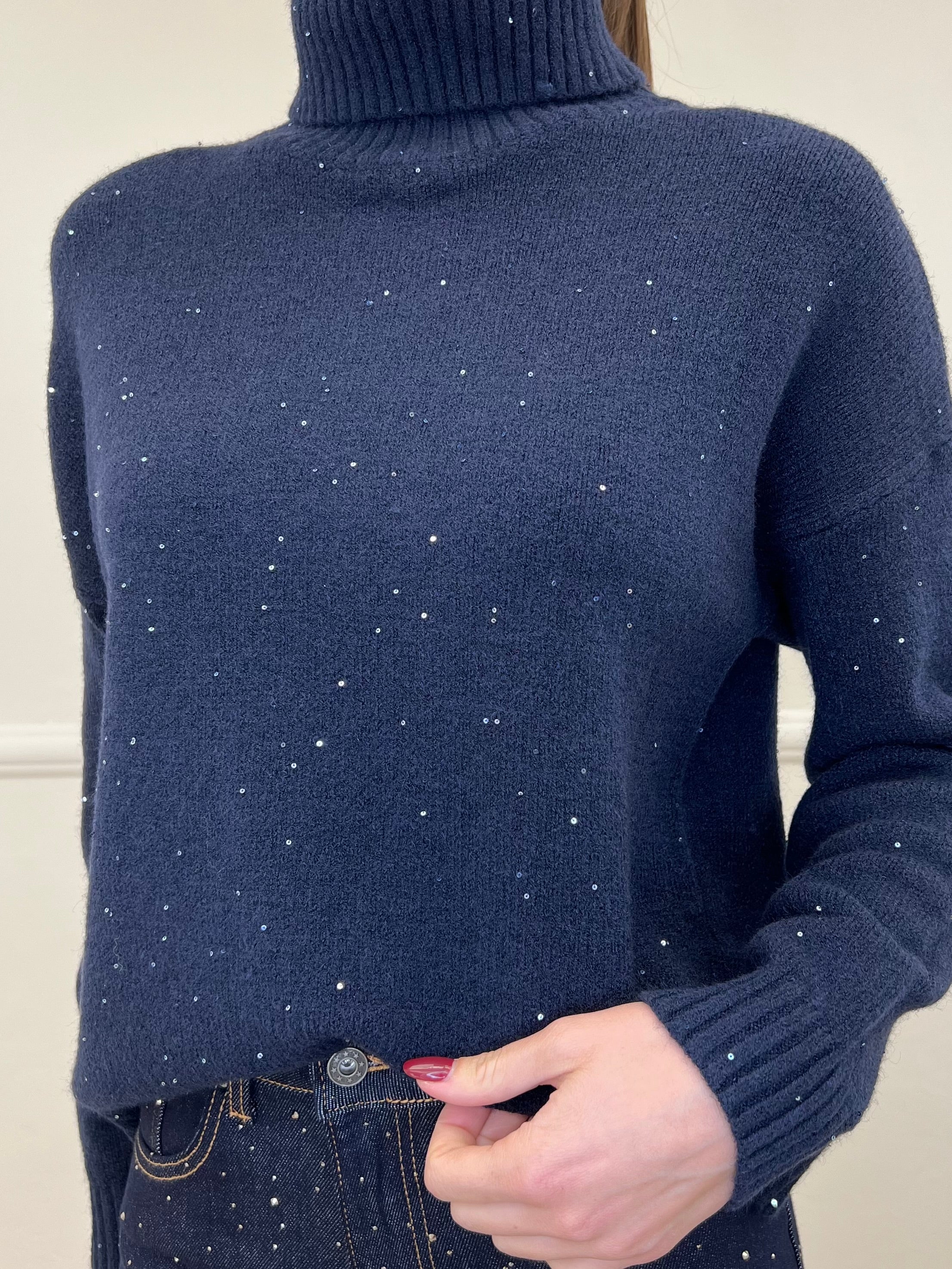 Dolcevita Micro Paillettes 25100 Blu