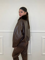 Bomber Collo Pelliccia 19279 Moro