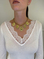 Collana Charms Cuore Sacro NK05140 - Bazar Abbigliamento