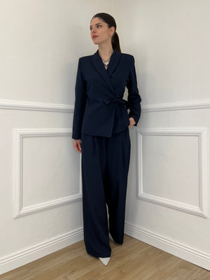 Tailleur con Fiocco 570851 Blu