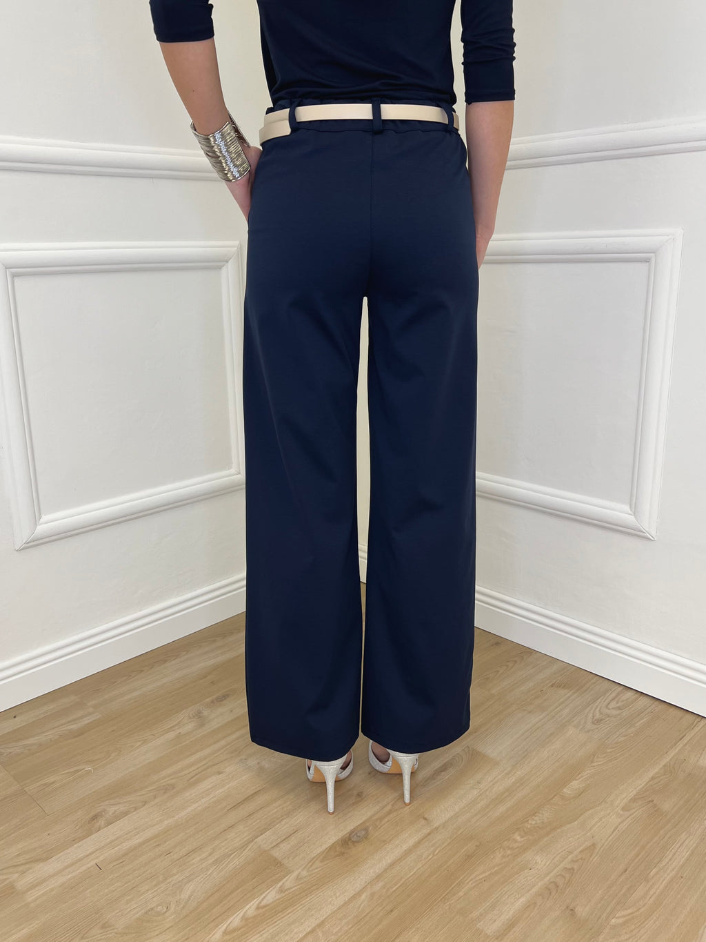Pantalone Dritto Punto Milano 2403 Blu