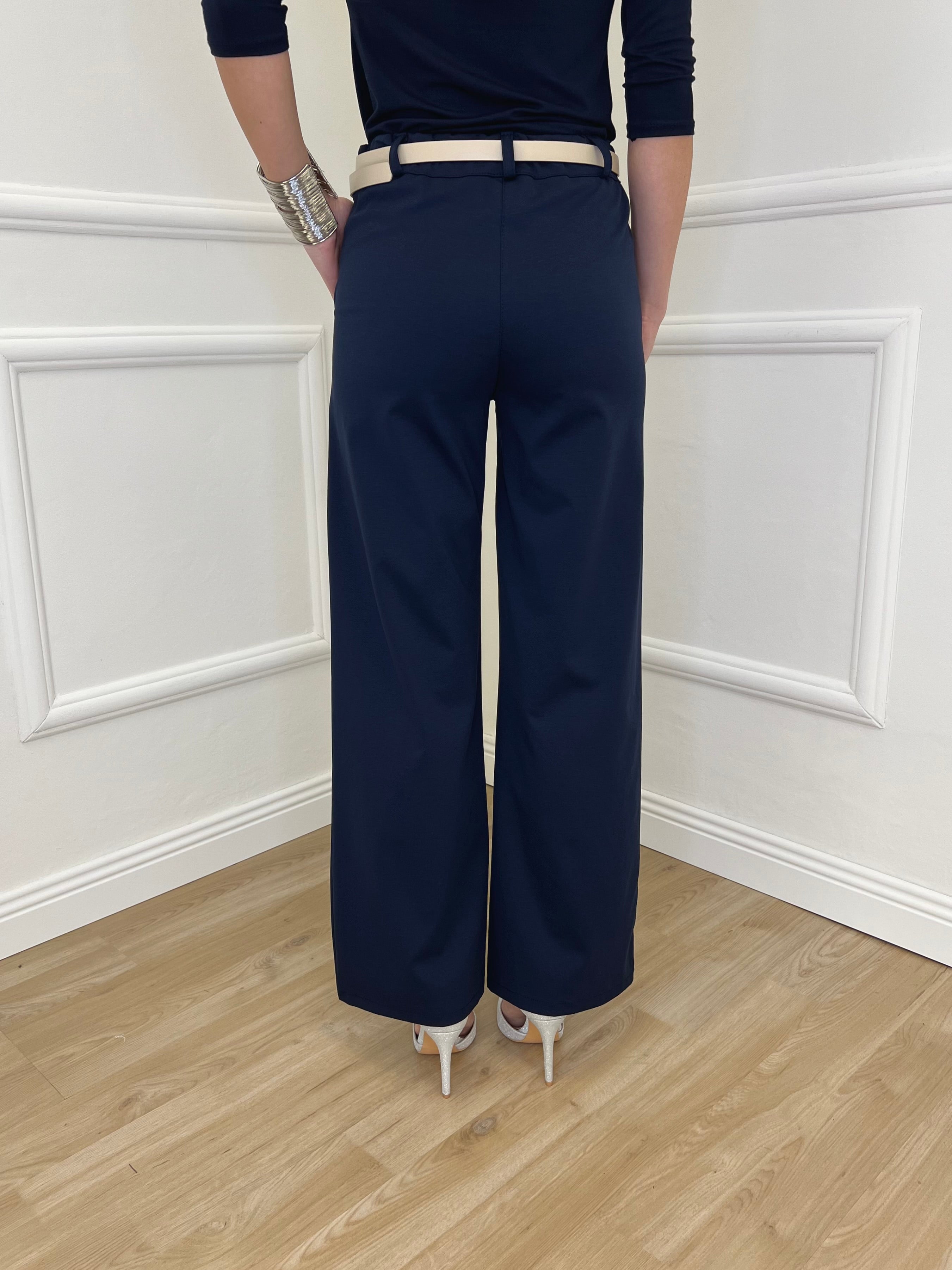 Pantalone Dritto Punto Milano 2403 Blu