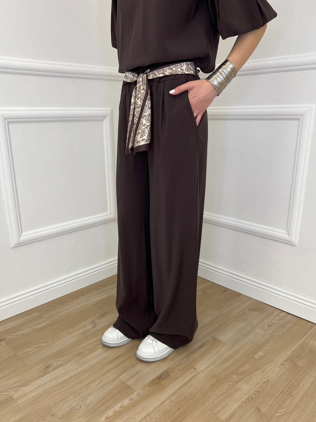 Pantalone Cupro Fusciacca 20527 Moro