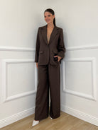 Tailleur Micro Borchie L5181 Caffè - Bazar Abbigliamento