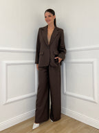 Tailleur Micro Borchie L5181 Caffè - Bazar Abbigliamento