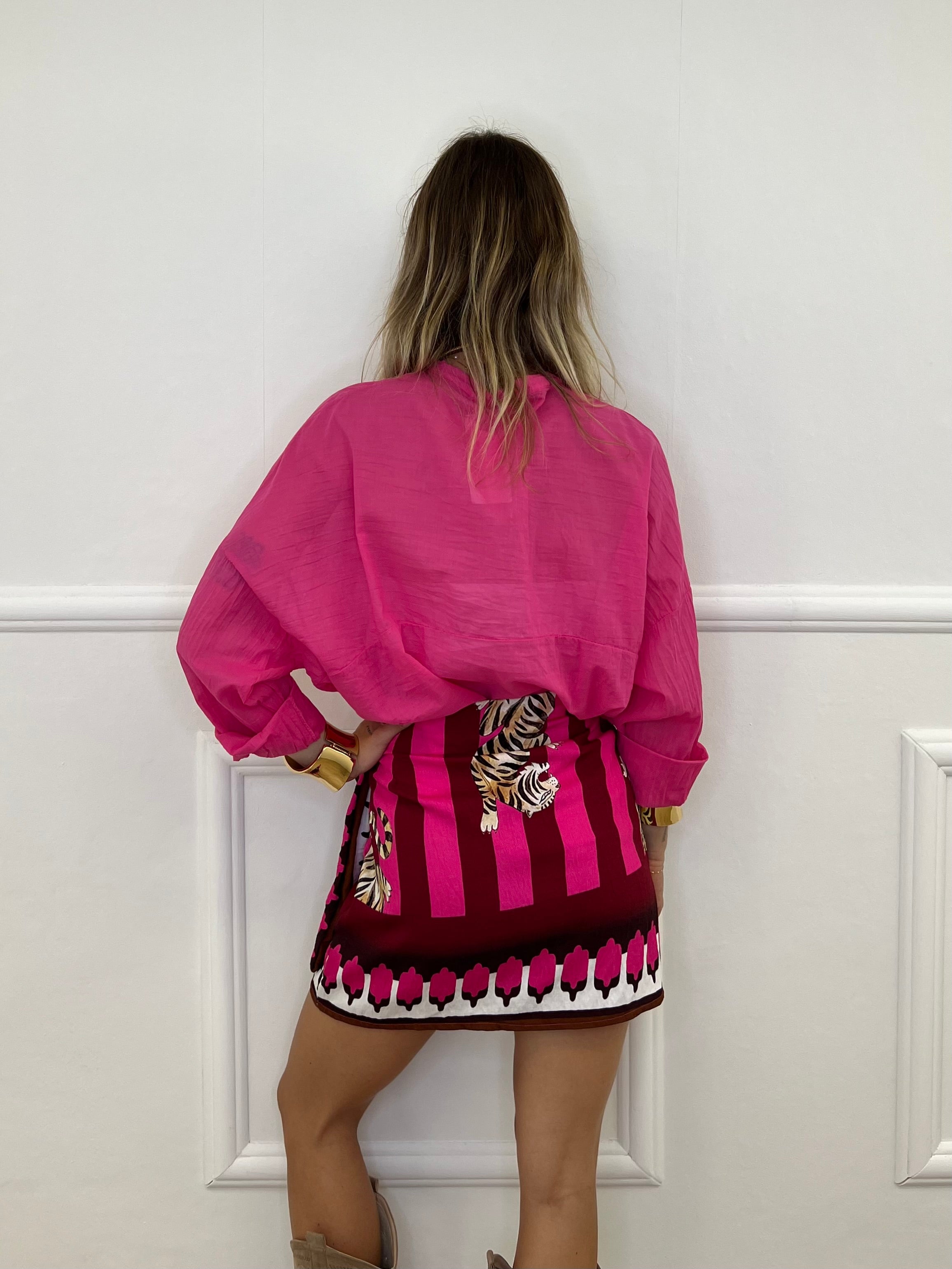 Camicia Over Soft 6040 Fucsia