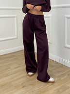 Tuta Oversize Girocollo D27629 Burgundy