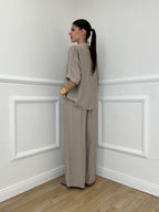 Camicia Fluida Strop 26081 Taupe