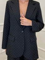 Tailleur Micro Borchie L5181 Nero - Bazar Abbigliamento