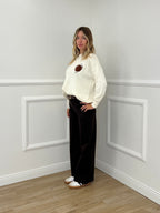 Pantalone Punto Milano Cintura 5386 Marrone